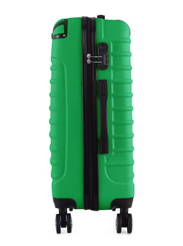 Geographical Norway 5-delige hardcase-trolleyset "Shock" groen