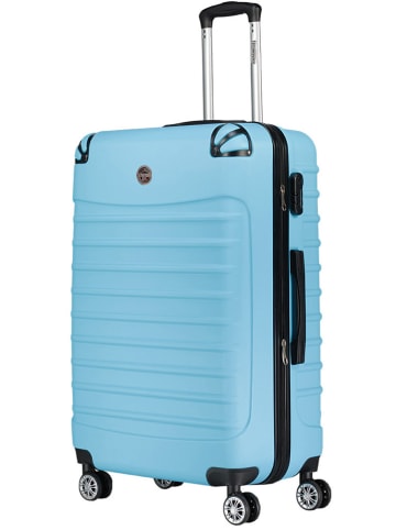 Geographical Norway 5tlg. Hardcase-Trolleyset "Shock" in Hellblau