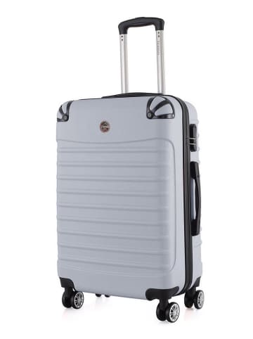 Geographical Norway 5-delige hardcase-trolleyset "Shock" zilverkleurig