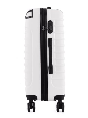 Geographical Norway 5tlg. Hardcase-Trolleyset "Shock" in Weiß