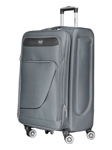 Geographical Norway 5-delige softcase-trolleyset "Show" grijs