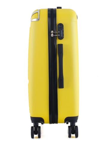 Geographical Norway 5tlg. Hardcase-Trolleyset "Softless" in Gelb