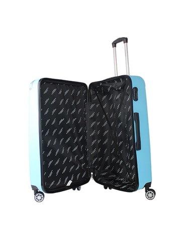 Geographical Norway 5-delige hardcase-trolleyset "Softless" turquoise