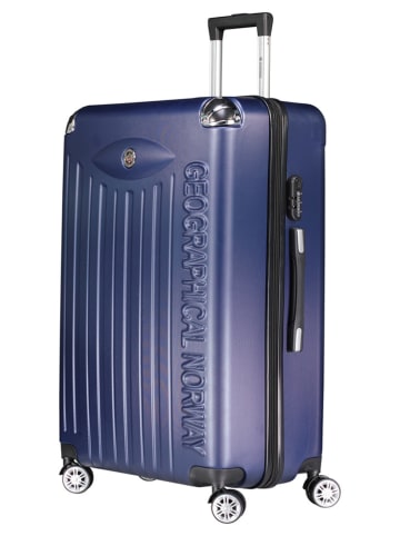 Geographical Norway 5tlg. Hardcase-Trolleyset "Softless" in Dunkelblau