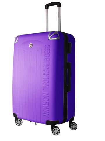 Geographical Norway 5-delige hardcase-trolleyset "Softless" paars