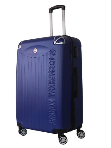 Geographical Norway 5tlg. Hardcase-Trolleyset "Softless" in Dunkelblau