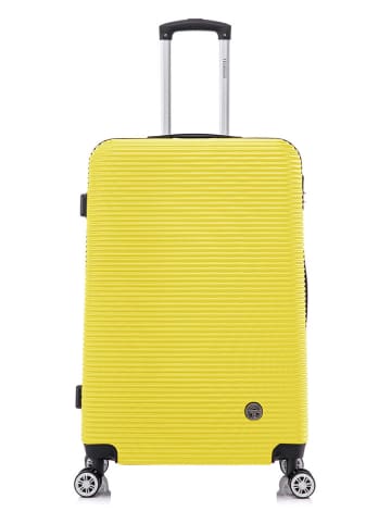 Geographical Norway 5-delige hardcase-trolleyset "Solomun" geel