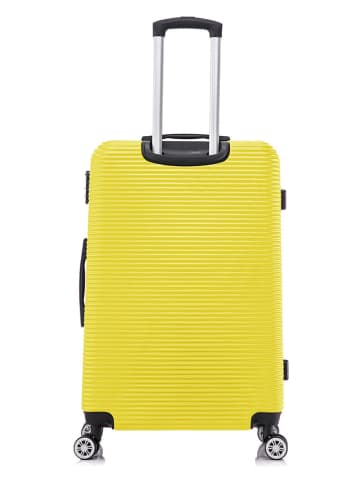 Geographical Norway 5tlg. Hardcase-Trolleyset "Solomun" in Gelb