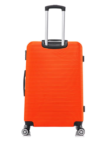 Geographical Norway 5-delige hardcase-trolleyset "Solomun" oranje