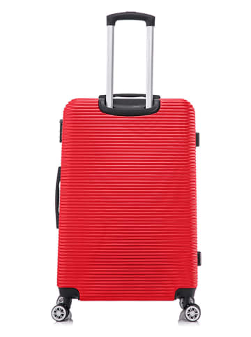 Geographical Norway 5-delige hardcase-trolleyset "Solomun" rood