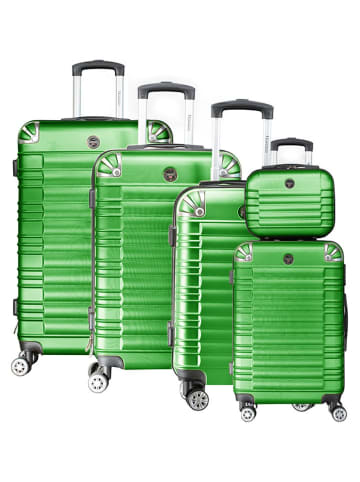 Geographical Norway 5-delige hardcase-trolleyset "Sourcing" groen