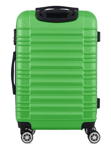 Geographical Norway 5-delige hardcase-trolleyset "Sourcing" groen