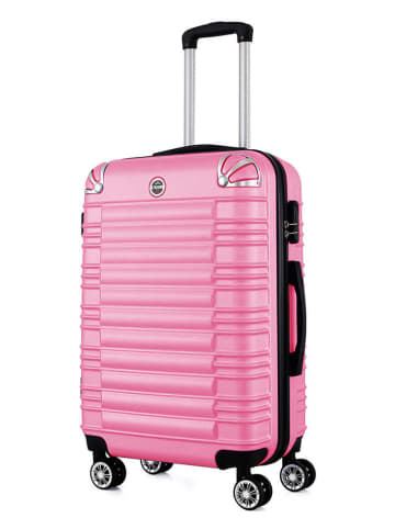 Geographical Norway 5-delige hardcase-trolleyset "Sourcing" lichtroze