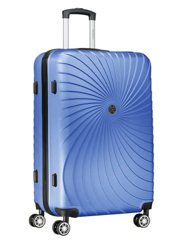 Geographical Norway 5-delige hardcase-trolleyset "Sunlighteo" blauw