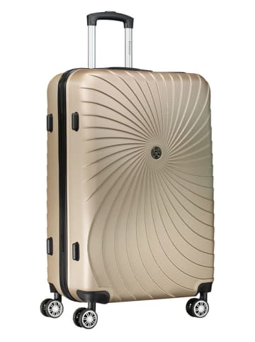 Geographical Norway 5tlg. Hardcase-Trolleyset "Sunlighteo" in Hellbraun