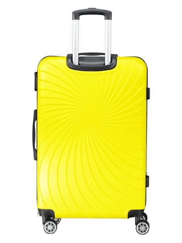 Geographical Norway 5-delige set: hardcase-trolleys "Sunlighteo" geel