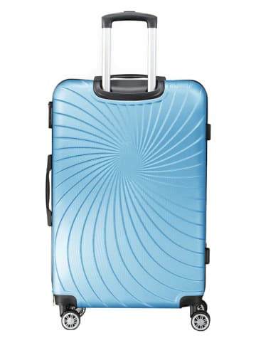 Geographical Norway 5-delige hardcase-trolleyset "Sunlighteo" lichtblauw