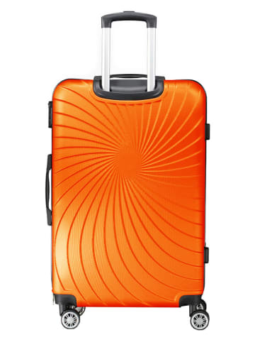 Geographical Norway 5-delige hardcase-trolleyset "Sunlighteo" oranje