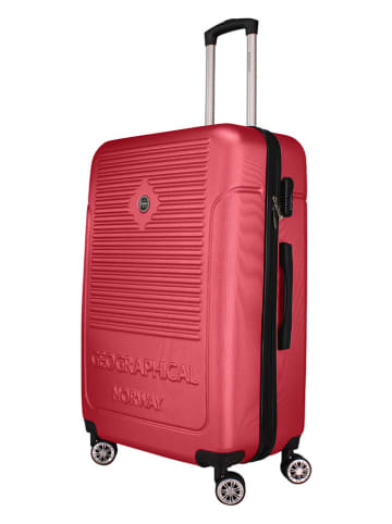 Geographical Norway 3-delige hardcase-trolleyset "Santiago" rood