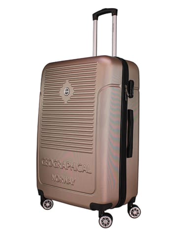 Geographical Norway 3-delige hardcase-trolleyset "Santiago" lichtbruin