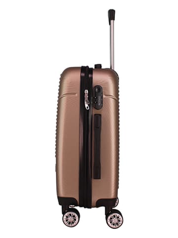 Geographical Norway 3tlg. Hardcase-Trolleyset "Santiago" in Hellbraun