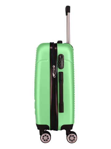 Geographical Norway 3-delige hardcase-trolleyset "Santiago" groen