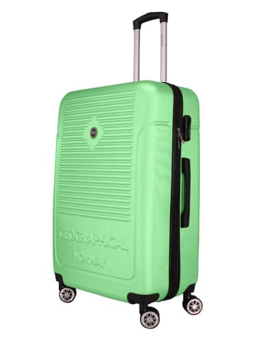 Geographical Norway 3-delige hardcase-trolleyset "Santiago" groen
