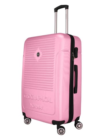 Geographical Norway 3-delige hardcase-trolleyset "Santiago" lichtroze