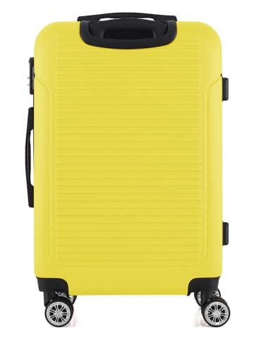 Geographical Norway 3-delige hardcase-trolleyset "Santiago" geel