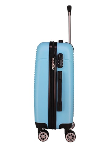 Geographical Norway 3-delige hardcase-trolleyset "Santiago" lichtblauw