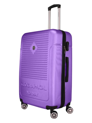 Geographical Norway 3tlg. Hardcase-Trolleyset "Santiago" in Lila