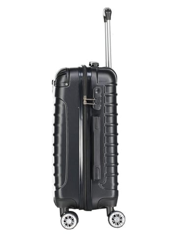 Geographical Norway 3-delige hardcase-trolleyset "Shock" zwart