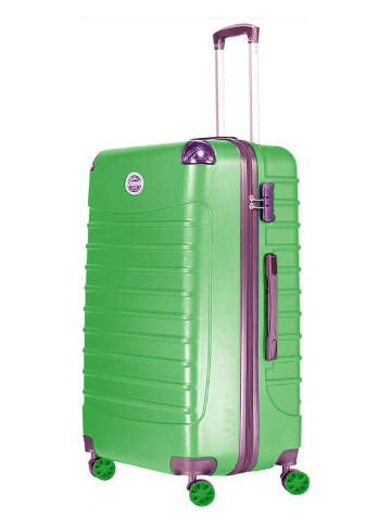 Geographical Norway 3-delige hardcase-trolleyset "Shock" groen