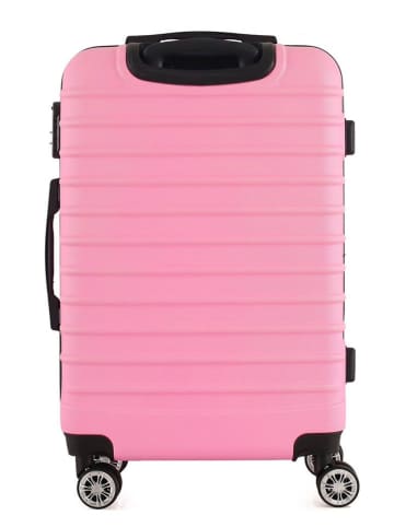 Geographical Norway 3-delige hardcase-trolleyset "Shock" lichtroze