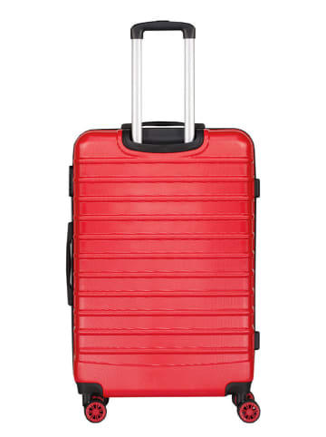 Geographical Norway 3-delige hardcase-trolleyset "Shock" rood