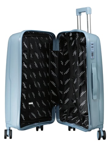 Geographical Norway 3tlg. Hardcase-Trolleyset "Sillo" in Hellblau