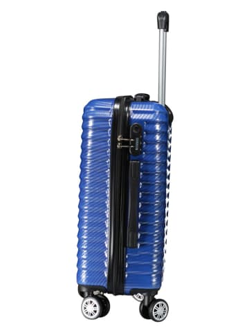 Geographical Norway 3-delige hardcase-trolleyset "Sopearl" blauw