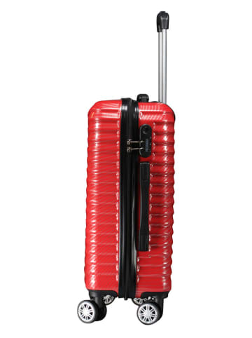 Geographical Norway 3tlg. Hardcase-Trolleyset "Sopearl" in Rot