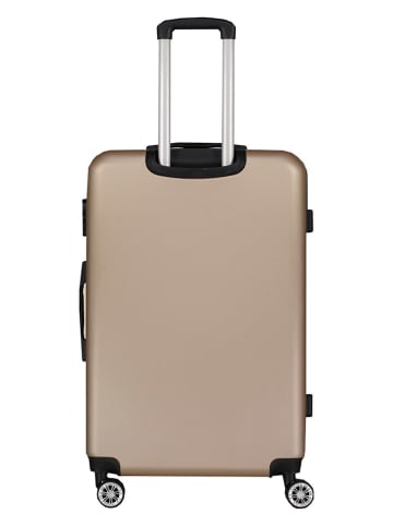 Geographical Norway 3tlg. Hardcase-Trolleyset "Stanislas" in Hellbraun