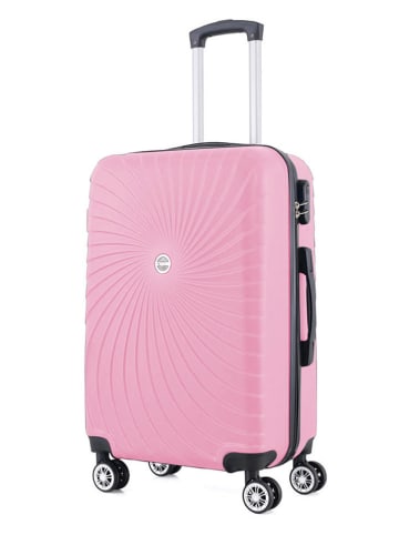 Geographical Norway 3-delige hardcase-trolleyset "Sunlighteo" lichtroze