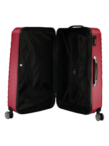 Geographical Norway 3-delige hardcase-trolleyset "Sunlighteo" rood