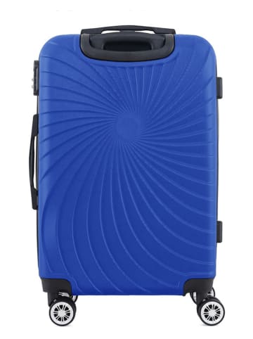 Geographical Norway 3-delige hardcase-trolleyset "Sunlighteo" blauw