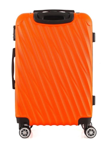 Geographical Norway 3-delige hardcase-trolleyset "Swap" oranje