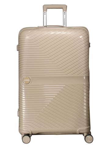 Geographical Norway 4tlg. Hardcase-Trolleyset "Sarovel" in Beige