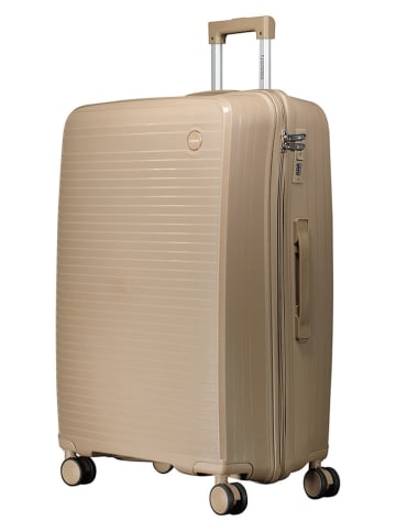 Geographical Norway 4-delige hardcase-trolleyset "Solvable" beige