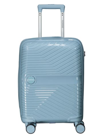 Geographical Norway Hardcase-trolley "Sarovel" lichtblauw - (B)34 x (H)53 x (D)21 cm