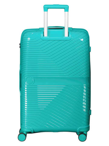 Geographical Norway Hardcase-trolley "Sarovel" turquoise - (B)34 x (H)53 x (D)21 cm