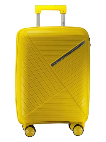 Geographical Norway Hardcase-Trolley "Simi" in Gelb - (B)34 x (H)53 x (T)21 cm