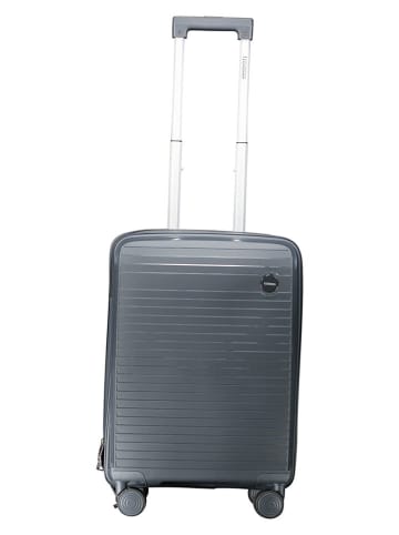 Geographical Norway Hardcase-Trolley "Solvable" in Anthrazit - (B)34 x (H)53 x (T)21 cm