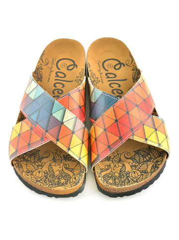 Calceo Pantoletten in Bunt